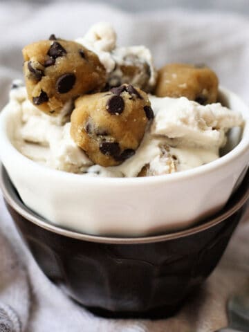 homemade vegan cookie dough ice cream