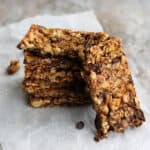nutty chocolate chip granola bars