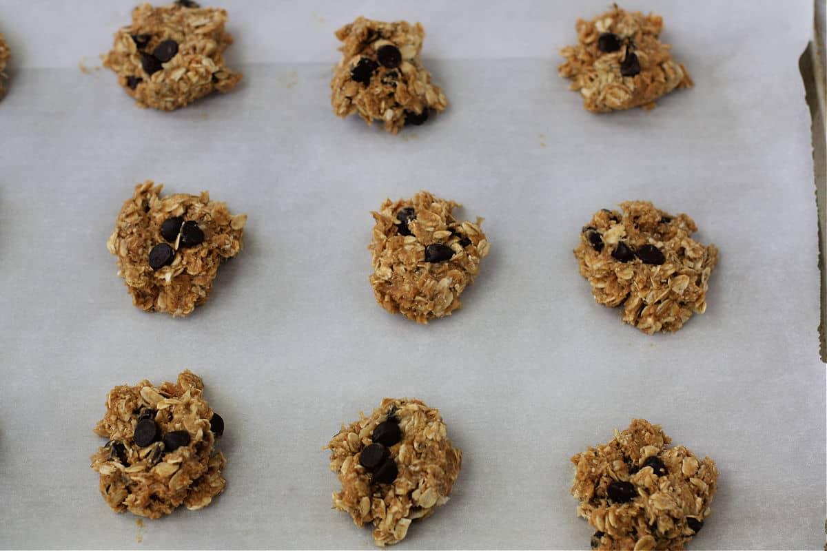 oatmeal breakfast cookies before baking