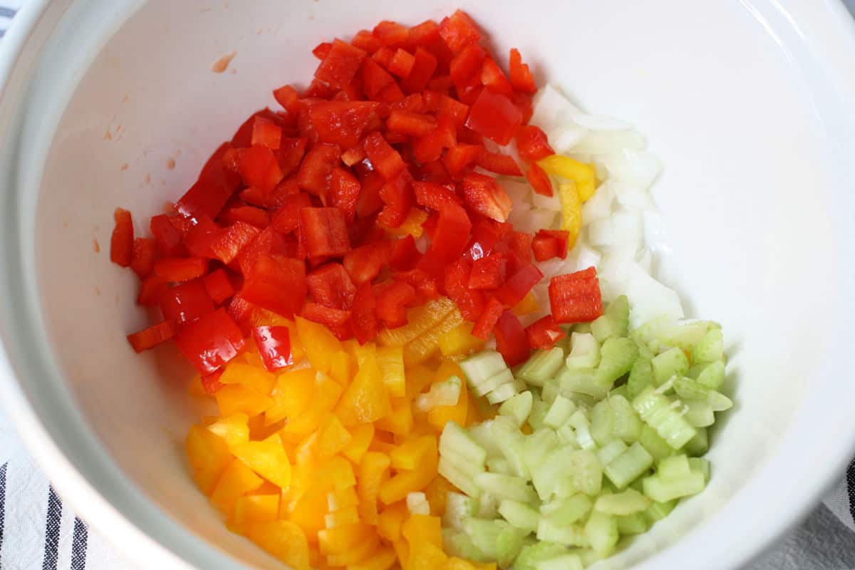 peppers onions and celery