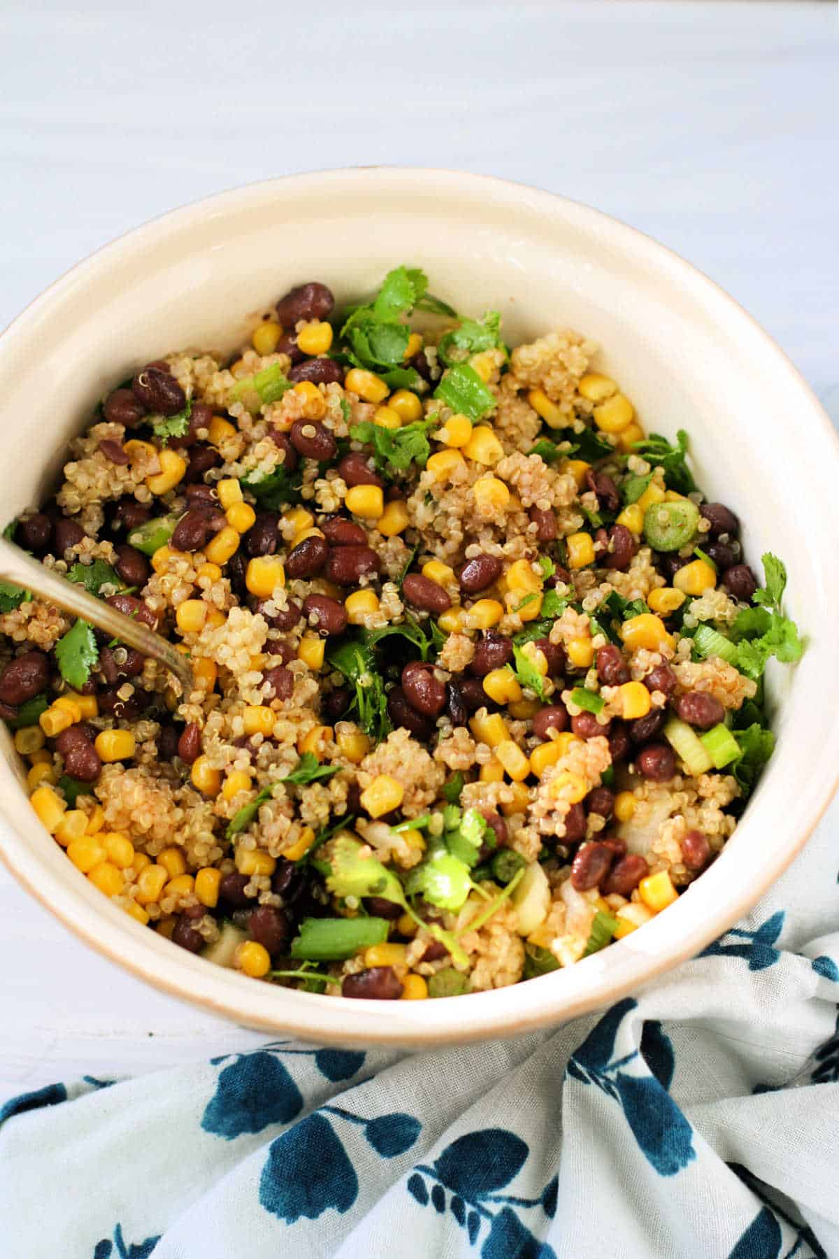 quinoa salad with black beans and corn