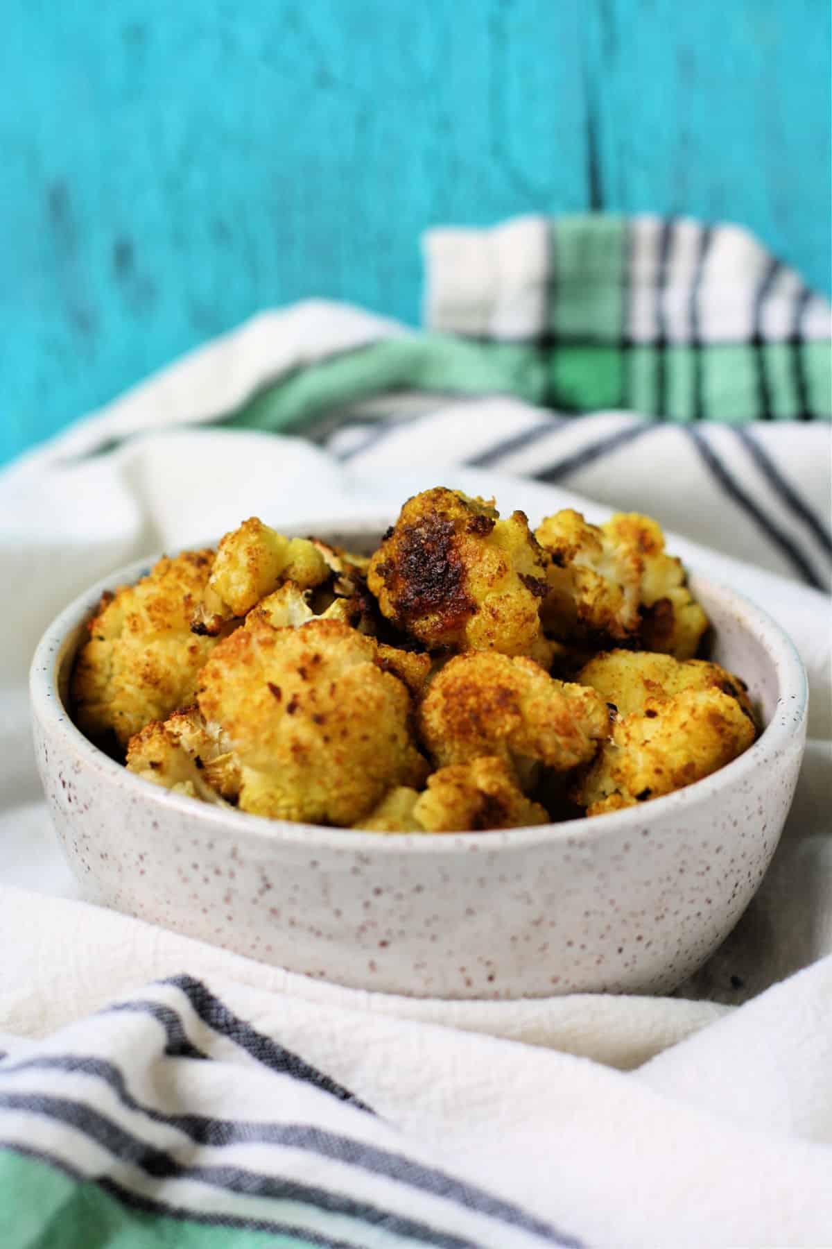 roasted cauliflower with curry spices