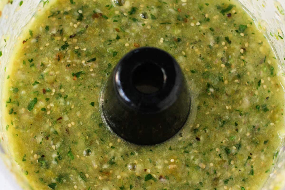 salsa verde in food processor