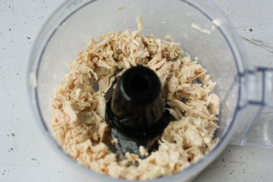Food Processor Chicken Curried Chicken Pasta Salad (Gluten Free). - The Pretty Bee