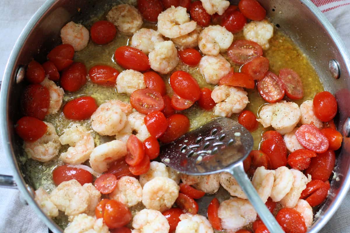 shrimp and tomatoes