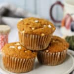 soft vegan pumpkin muffins
