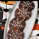 spooky spiderweb cookies