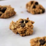 vegan chocolate chip oatmeal breakfast cookies