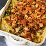 vegan gluten free cheesy broccoli casserole