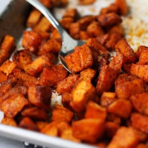 seasoned roasted sweet potatoes