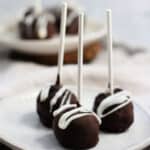 allergy friendly double chocolate cake pops