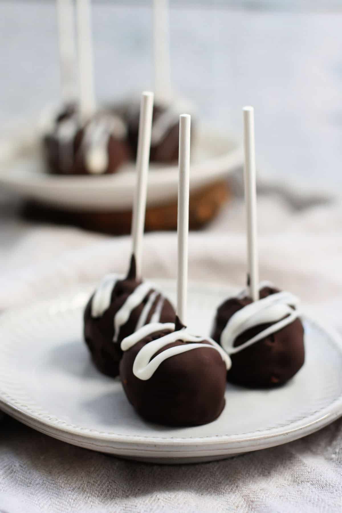 allergy friendly double chocolate cake pops
