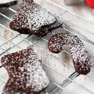 vegan gluten free chocolate sugar cookie cutouts