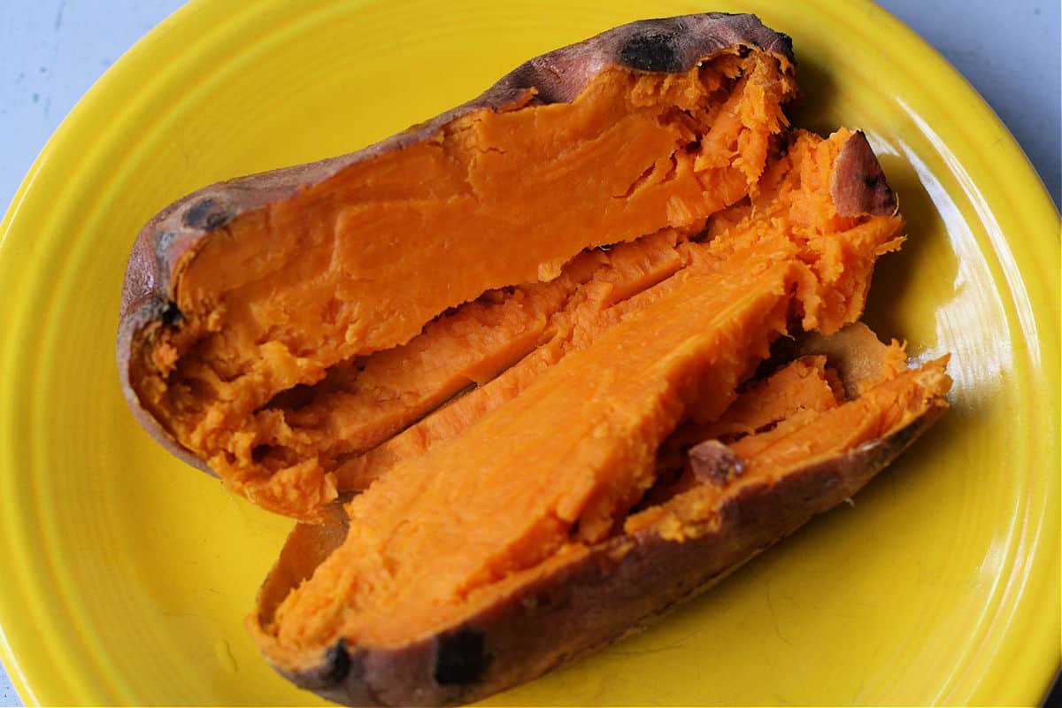 sweet potato after baking