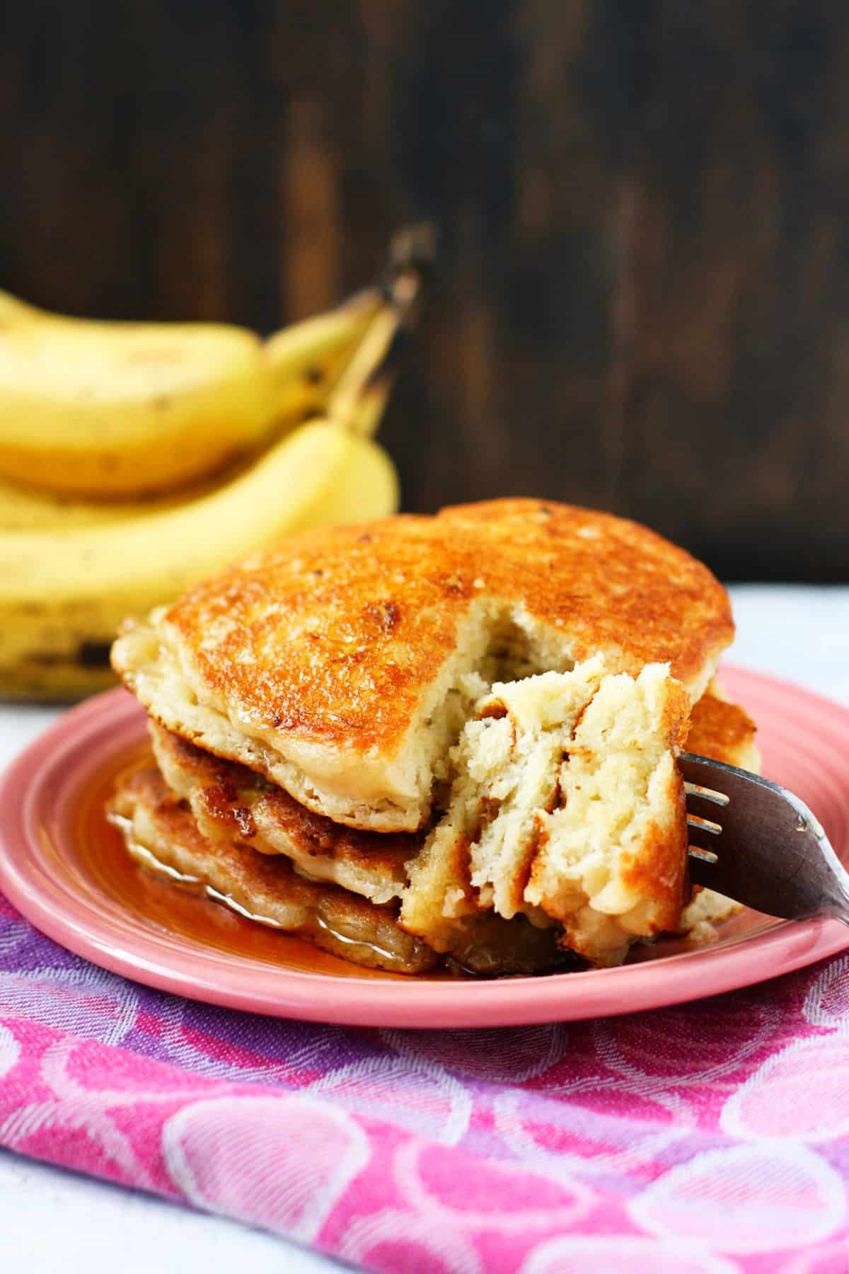 the best vegan banana pancakes