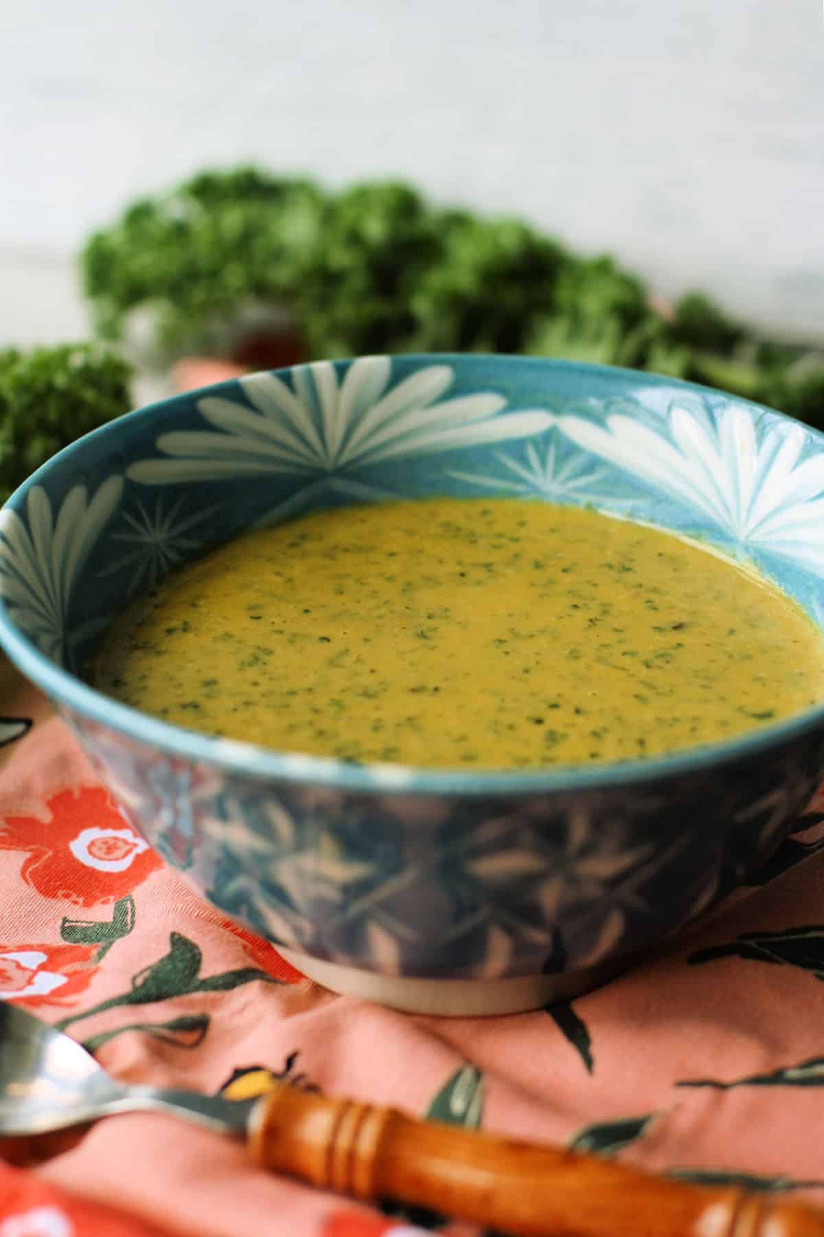 vegan kale sweet potato soup