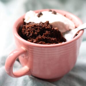 gluten free vegan chocolate microwave mug cake