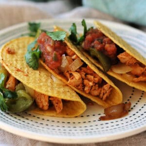 Chicken Tacos with Homemade Taco Seasoning.