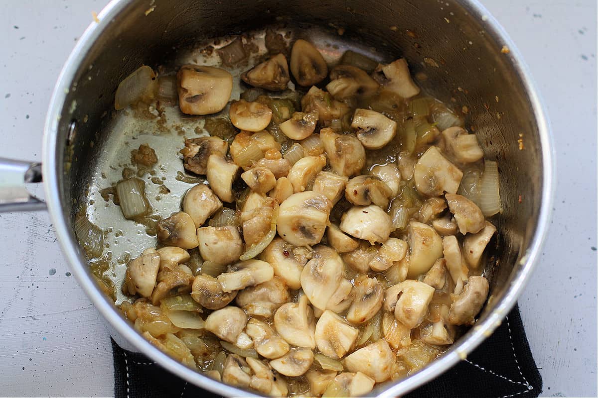sauteed mushrooms onions and garlic