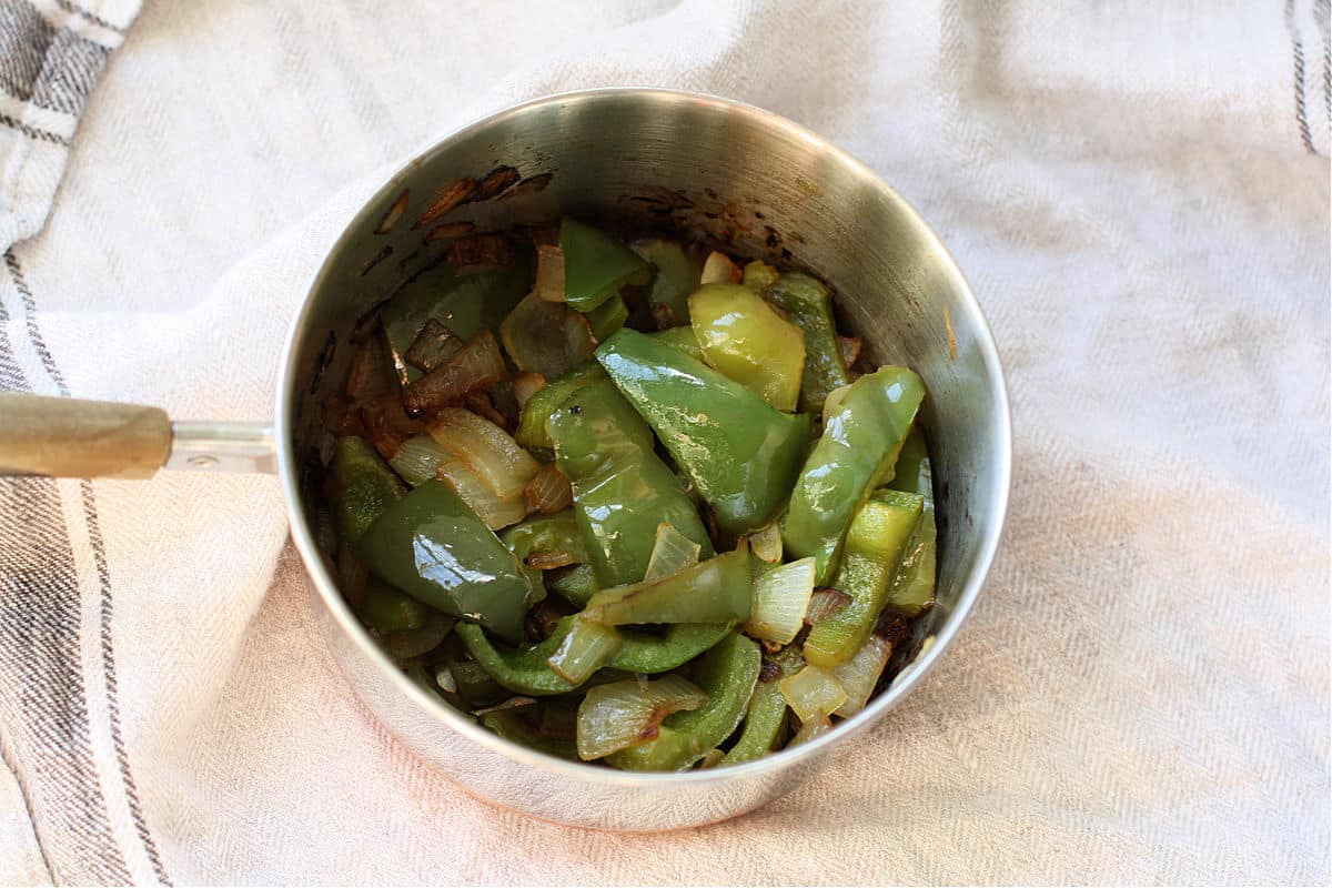 sauteed peppers and onions