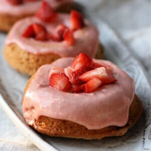 The Best Vegan Strawberry Donuts.