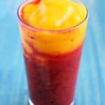simple dairy free mango cherry smoothie