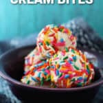 sprinkle covered ice cream bites vegan