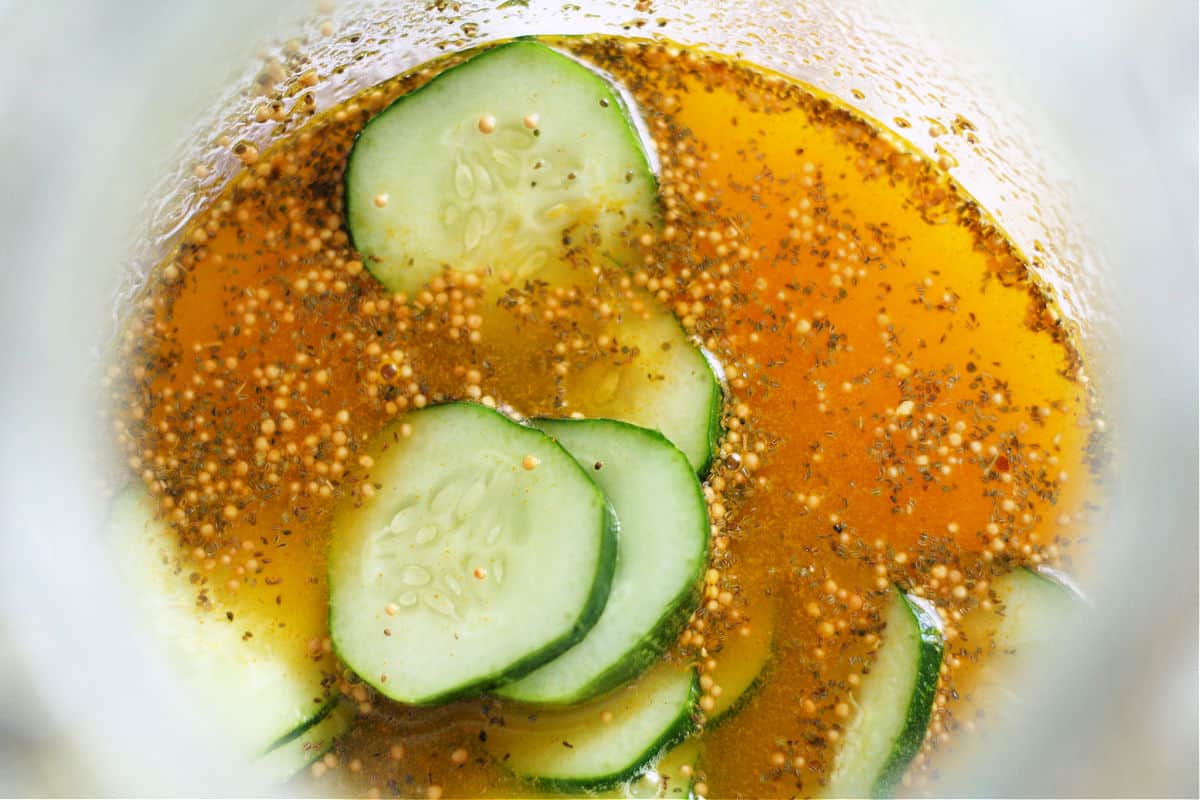cucumbers in brine
