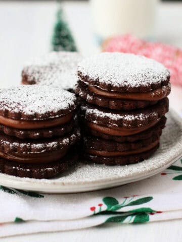 vegan gluten free double chocolate sandwich cookies