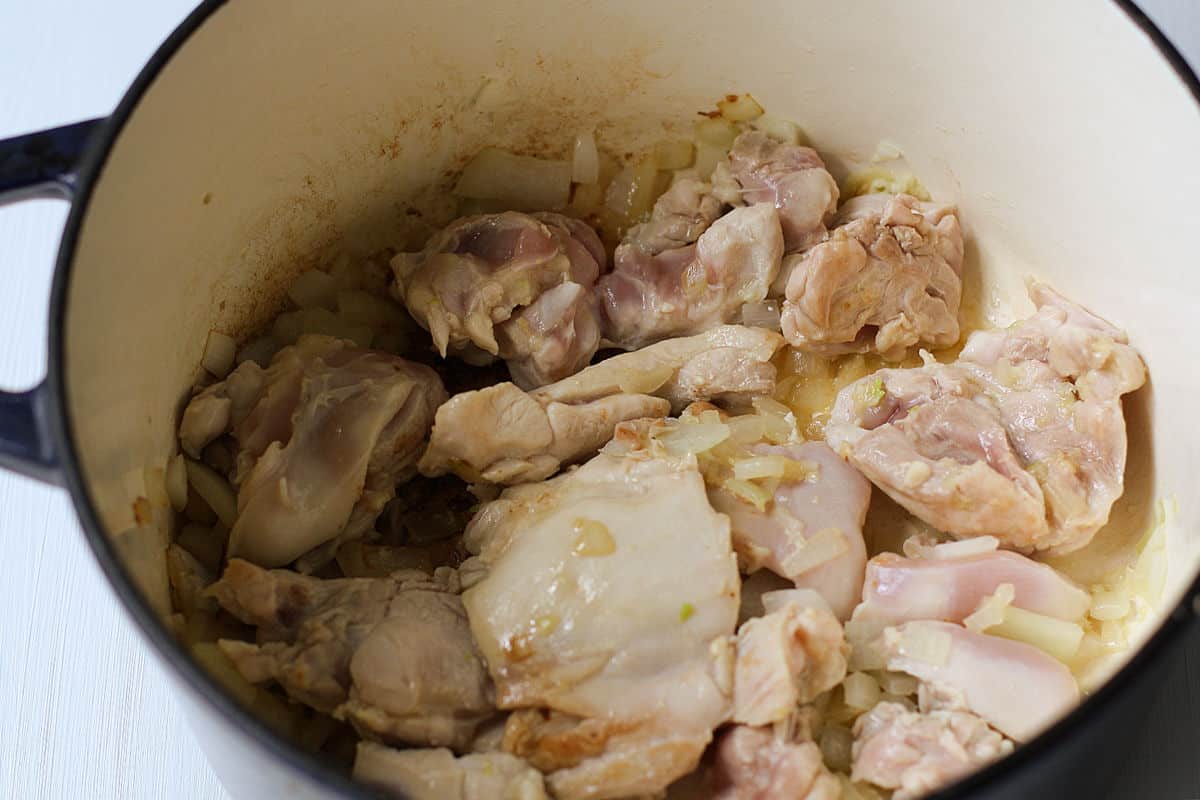 chicken thighs in dutch oven