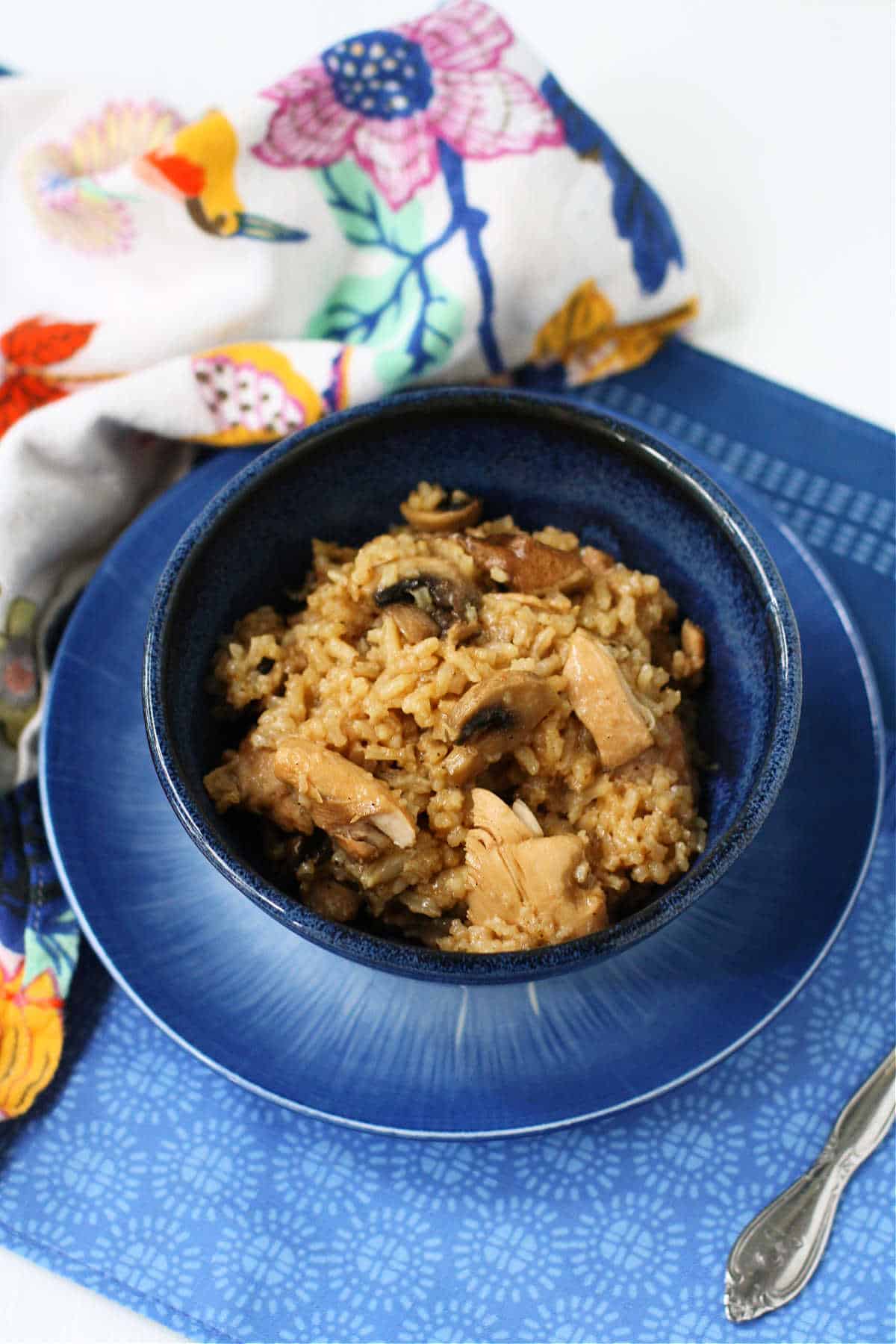 dairy free chicken mushroom rice
