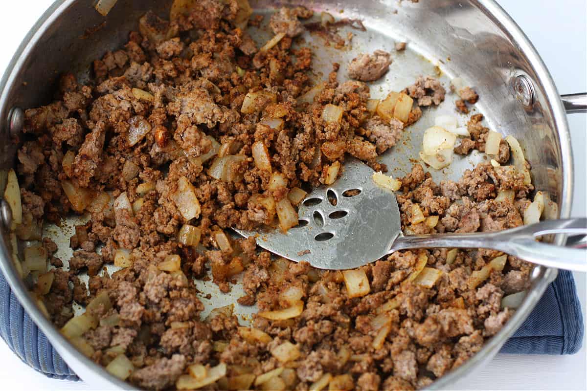 ground beef and onions