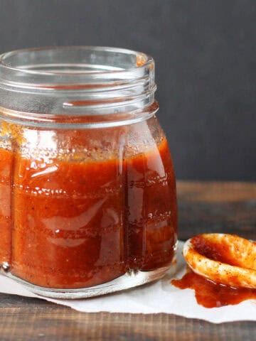 homemade sweet and spicy barbecue sauce