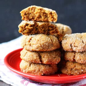 vegan gluten free chewy molasses cookies
