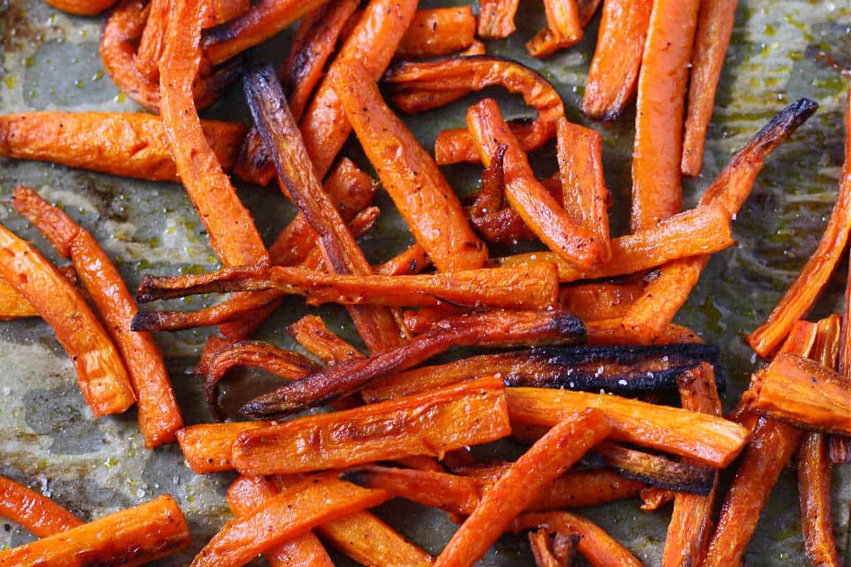 carrots after roasting