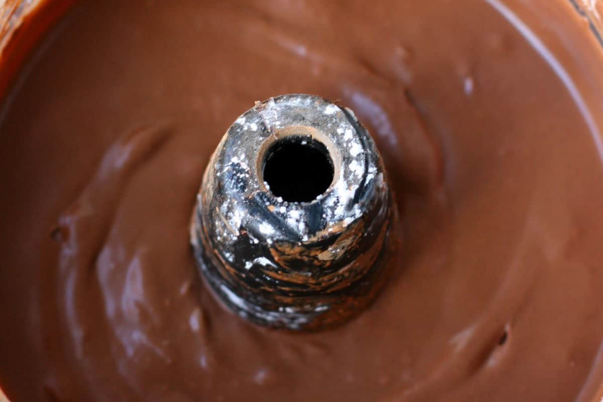 chocolate filling in food processor