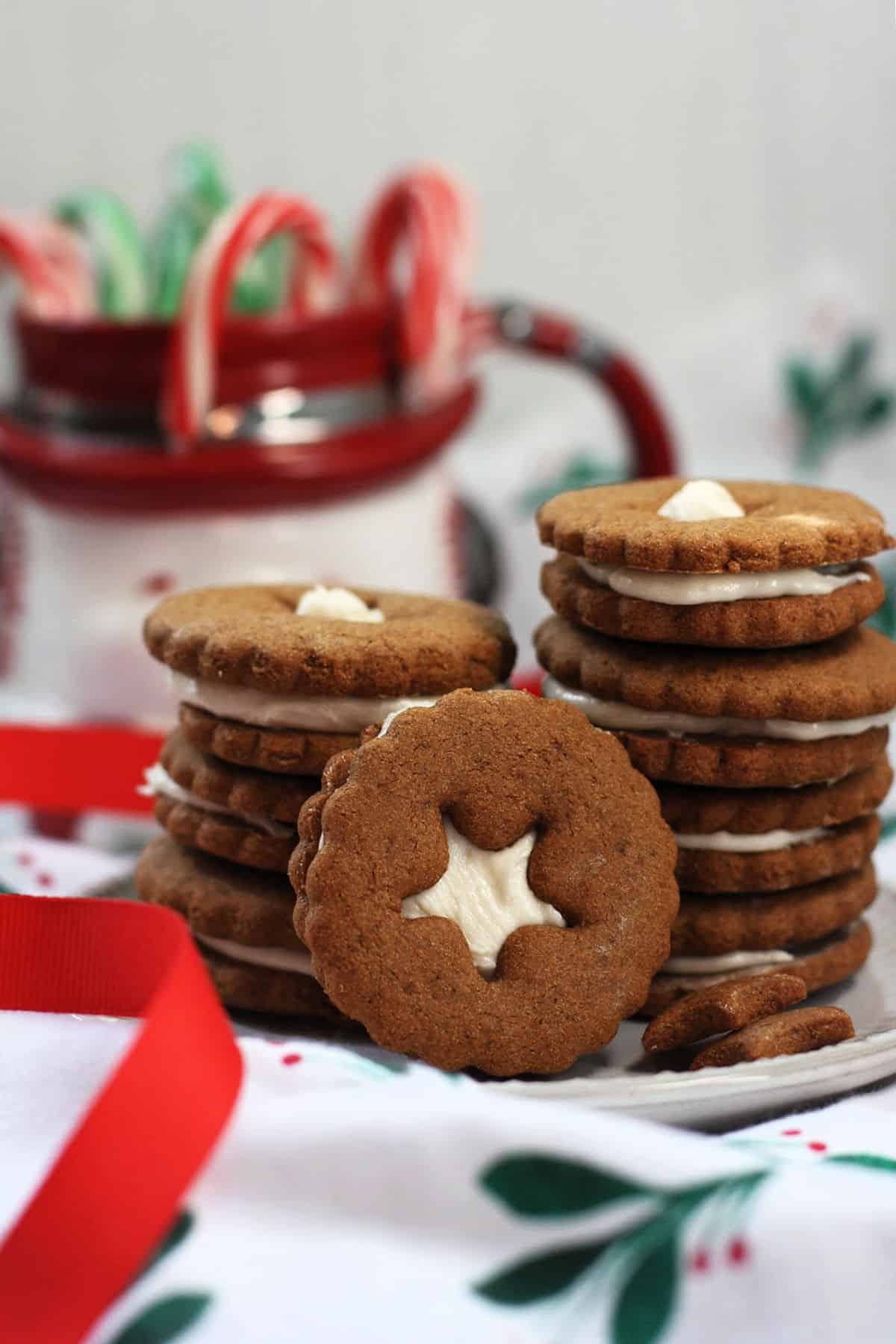 dairy free gluten free gingerbread sandwich cookies