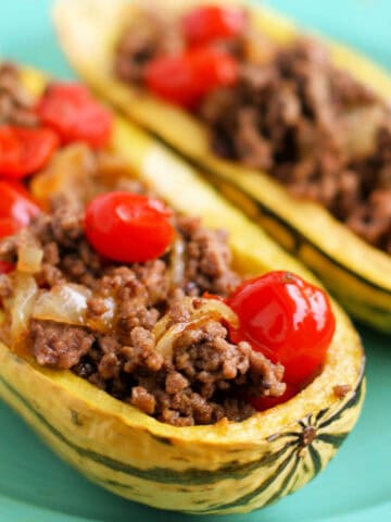 delicata squash boats with beef