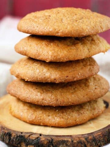 gluten free banana snickerdoodle cookies