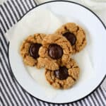 gluten free sunbutter blossom cookies