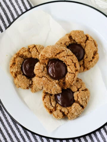 gluten free sunbutter blossom cookies