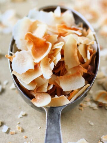 homemade toasted coconut flakes