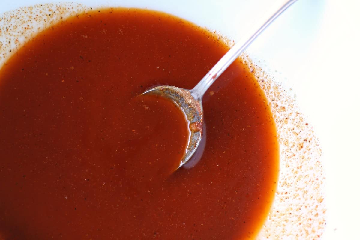 melted vegan buttery spread and spices