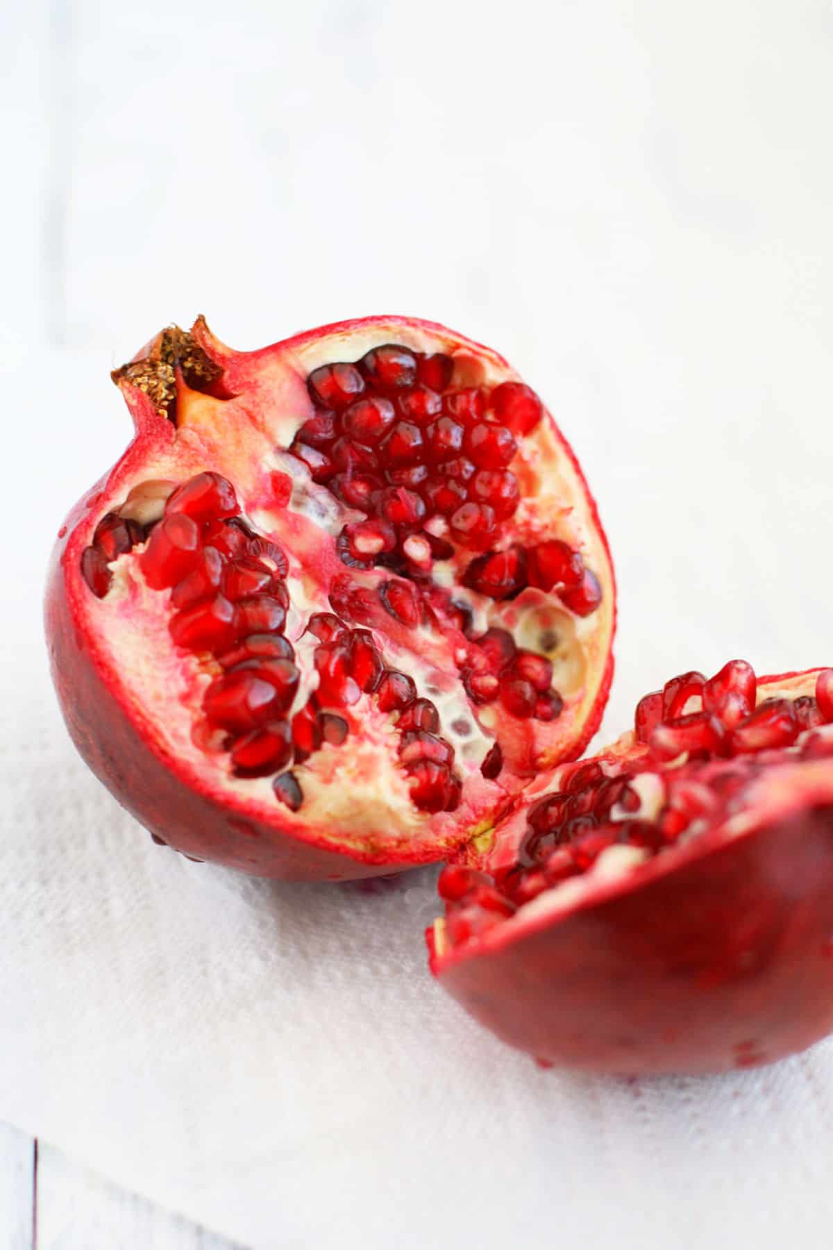 pomegranate sliced open