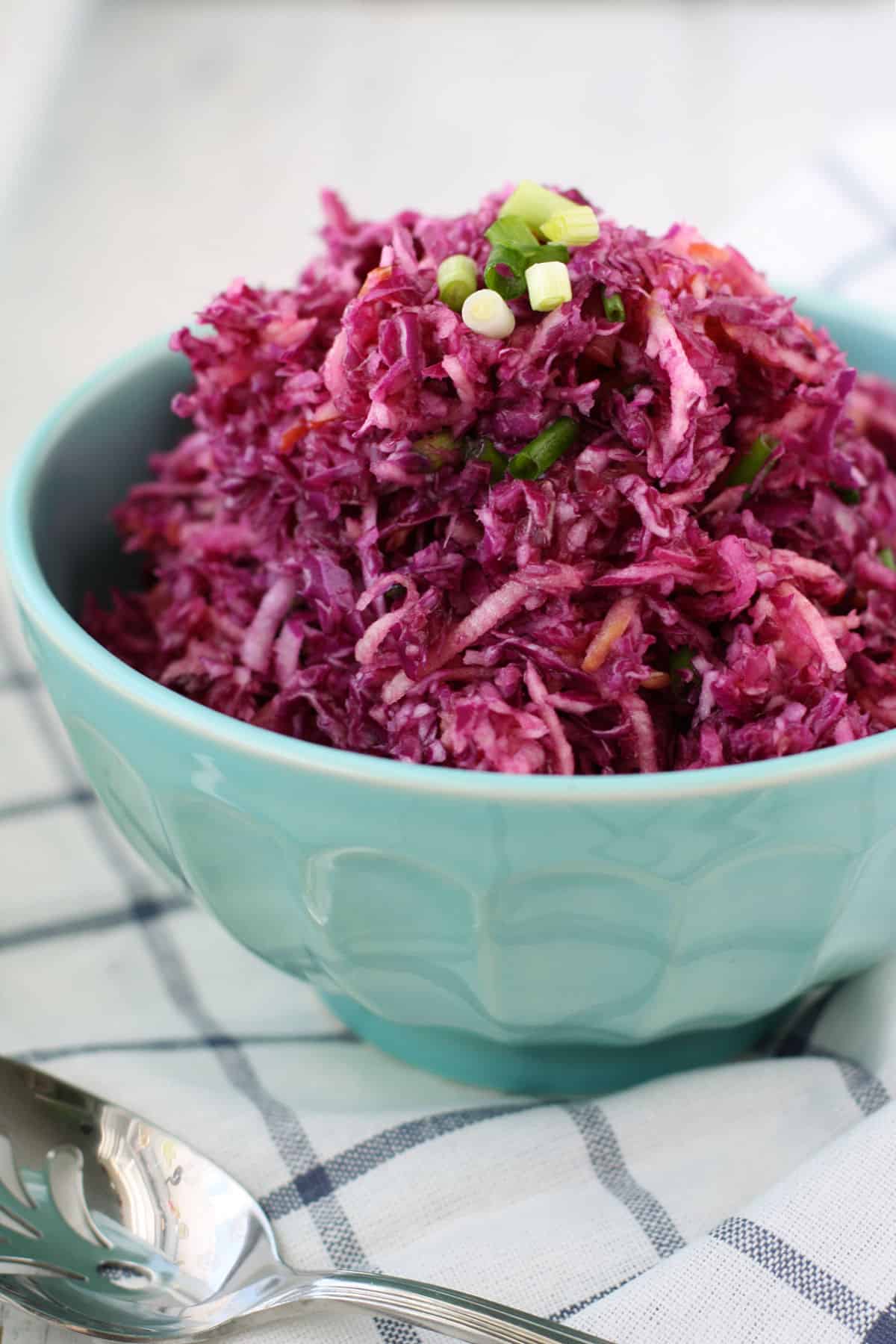 red cabbage apple slaw