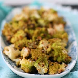 the best lemon garlic roasted romanesco