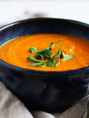 creamy dairy free carrot cauliflower soup