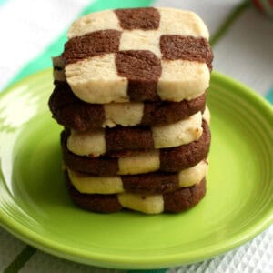 gluten free vegan checkerboard cookies