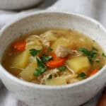 chicken stew with potatoes and carrots