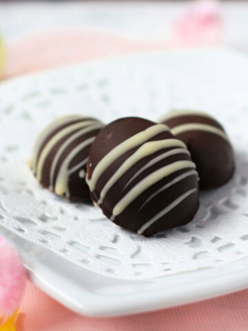 chocolate easter egg truffles